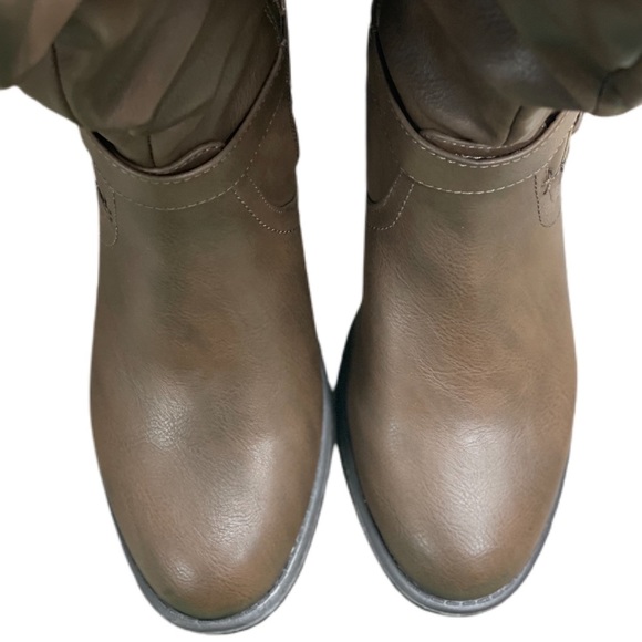 White Mountain- Brown Ruched Liona Boot - Size 8 Wide Calf - NIB! - Picture 10 of 13